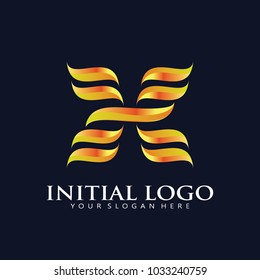 Initial X Classic Logo icon