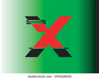 Inspiración en la plantilla de diseño del logotipo de salida para videojuegos X inicial