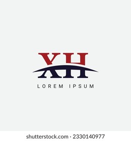 Initial X H, XH Letter Logo design vector template, Graphic Symbol for Corporate Business Identity