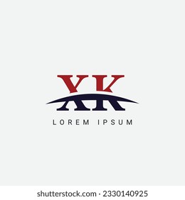 Initial X K, XK Letter Logo design vector template, Graphic Symbol for Corporate Business Identity