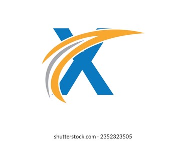 Initial X Letter Alphabet Logo Design In Vector Format. Logotype For Business And Company Identity