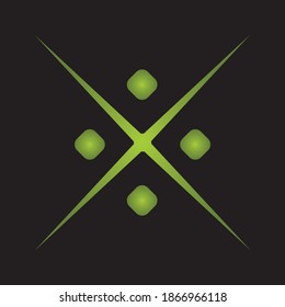 Initial X Letter Logo With Creative Modern Business Typography Vector Template.
Creative Letter X Logo Vector