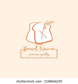 Initial X letter with wheat grain and white bread. Perfect for Bakery, Bread, Cake, Cafe, Pastry, Healthy Food, Cafetarian, Home Industries Business Logo Vector Idea.