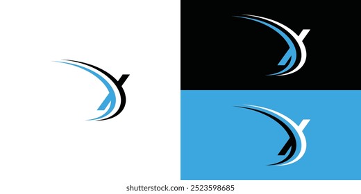 Logotipo inicial X para empresas tecnológicas o financieras