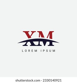 Initial X M, XM Letter Logo design vector template, Graphic Symbol for Corporate Business Identity