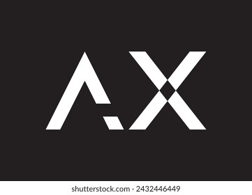 Initial A X minimalist modern logo