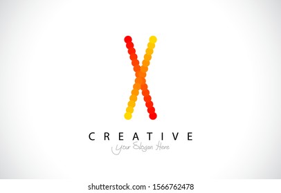Initial X Modern Trendy Design Logo Concept. Creative look Icon Logo with circle and gradient style Vector Illustration.