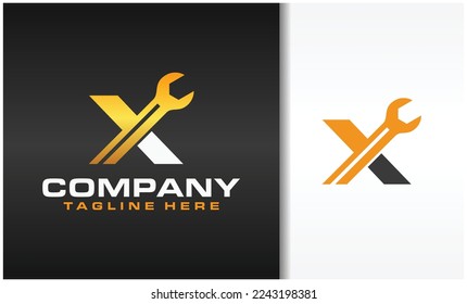 the initial X wrench logo