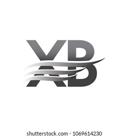 Initial XB wing logo, grey color vector logotype, logo for company name business and company identity.