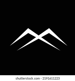Monograma moderno XM M MX inicial y diseño elegante de logotipo, logotipo de las letras profesionales Icono de vectores en fondo negro