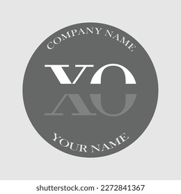 Letra XO inicial tipografía del logotipo elegante ilustración moderna monograma creativo