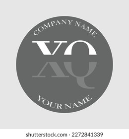 Letra XQ inicial tipografía del logotipo elegante ilustración moderna monograma creativo
