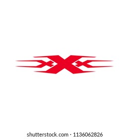 Initial Xxx Logo Template / Triple X Vector Illustration 