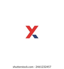 initial xy letter logo design