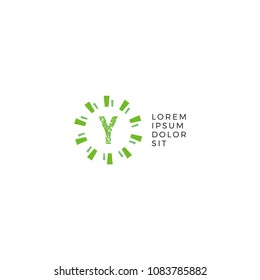 Initial Y Colorful Circle logo. Celebration Logo. Can be adapt to Corporate identity, logo, icon, symbol and brand identity.