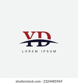Initial Y D, YD Letter Logo design vector template, Graphic Symbol for Corporate Business Identity