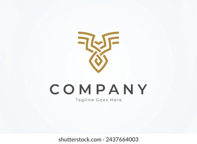 Initial Y eagle logo. letter Y forming eagle logo design. flat design logo template element. vector illustration