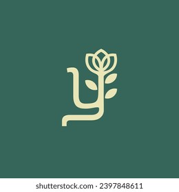 Initial y flower beautiful logo design vector. Letter y logo identity for branding, business, real estate, fasion and elegant brand