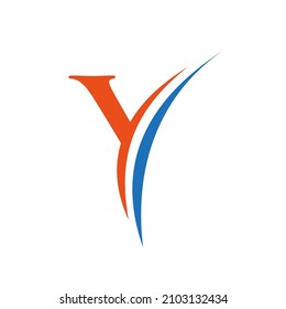 Initial Y Letter Alphabet Logo Design In Vector Format. Letter Y Logo Illustration