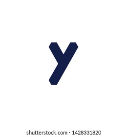 Initial Y letter logo design in black background