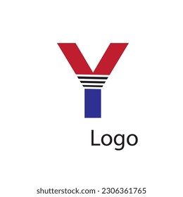 Initial Y letter luxury beauty flourishes ornament monogram logo Swoosh Letter Logo Design for business and company identity. Water Wave Y Logo with modern trendy