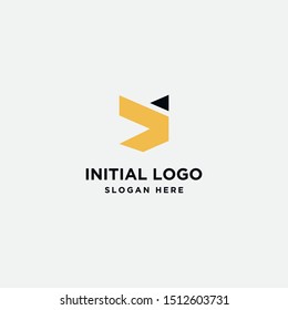 initial Y logo design template. vector