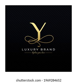 Initial Y Luxury Letter Logo Design , Elegance Wedding Initial Monogram