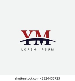 Initial Y M, YM Letter Logo-Design, Vektorvorlage, Grafisches Symbol für Unternehmensidentität
