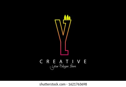 Initial Y Modern Design Logo Concept. Creative Icon Logo with Sound Wave Vector Illustration.