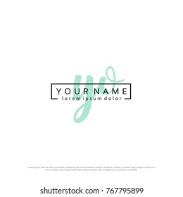 Initial Y & O elegant logo template vector