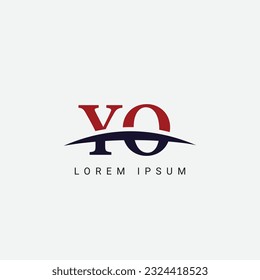 Initial Y O, YO Letter Logo design vector template, Graphic Symbol for Corporate Business Identity