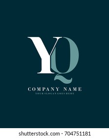 Initial Y & Q simple design logo template vector