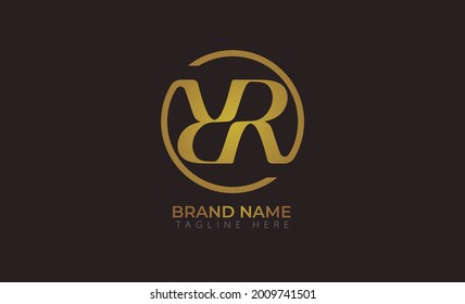 Initial  Y and R logos are interconnected, unique, luxurious and elegant, suitable for all business fields