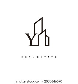 Initial Y real estate logo design