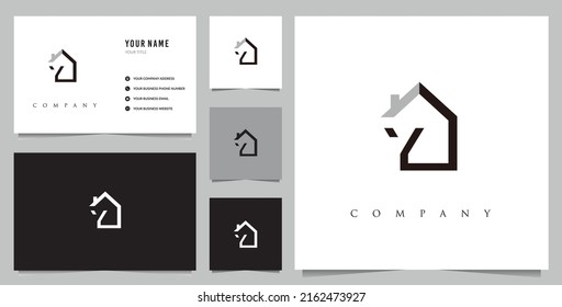 Initial Y Real Estate Logo Design Vector