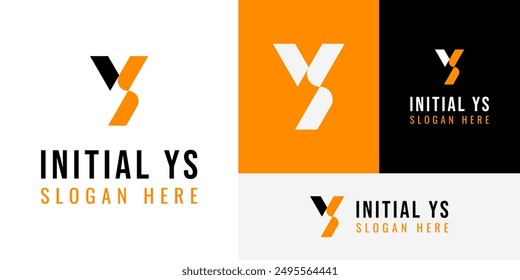 Initial Y S Young Youth Sport Gym Fitness Logo Design Branding Template 