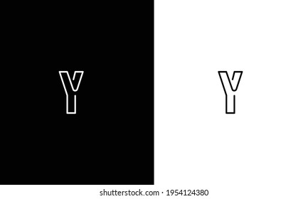 Initial Y YY YX XY modern monogram and elegant logo design, Professional Letters Vector Icon Logo on black and white background.