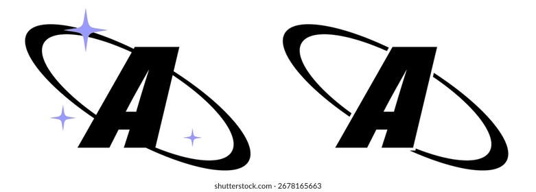 Vetor A Y2K inicial. Ideal para projetos retrô, futuristas e criativos. Um design elegante e arrojado que evoca a estética nostálgica do início dos anos 2000.