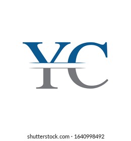 Initial YC Logo Design Vector Template. Creative Letter YC Business Logo Vector Illustration