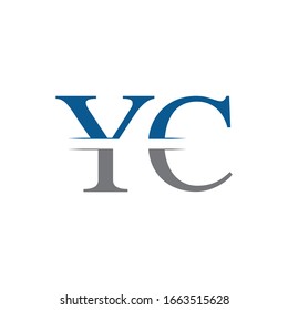 Initial YC Logo Design Vector Template. Creative Letter YC Business Logo Vector Illustration