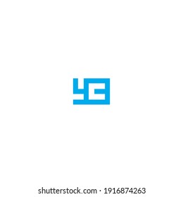 initial yc monogram letters creative logo design	