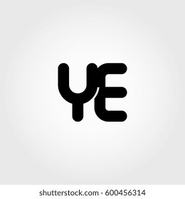 initial ye black business logo