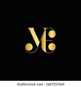 Initial YE Logo Design Vector Template. Creative Letter YE Business Logo Vector Illustration