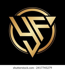 Initial YE Logo, Triangle Alphabet Design