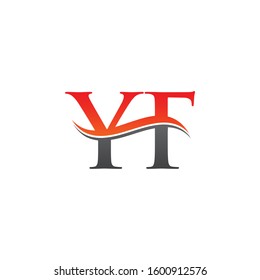 Initial YF Letter Logo With Creative Modern Business Typography Vector Template. Creative Letter YF Logo Vector.