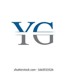 Initial YG Logo Design Vector Template. Creative Letter YG Business Logo Vector Illustration