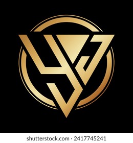 Erstmaliges YJ-Logo, Triangle Alphabet Design