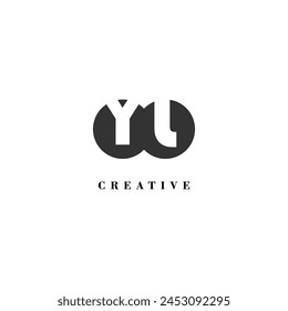 Initial YL company creative label trendy idea brand