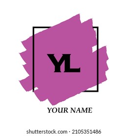 Initial YL logo template vector illustration