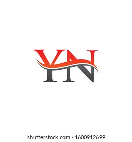 Initial YN Letter Logo With Creative Modern Business Typography Vector Template. Creative Letter YN Logo Vector.